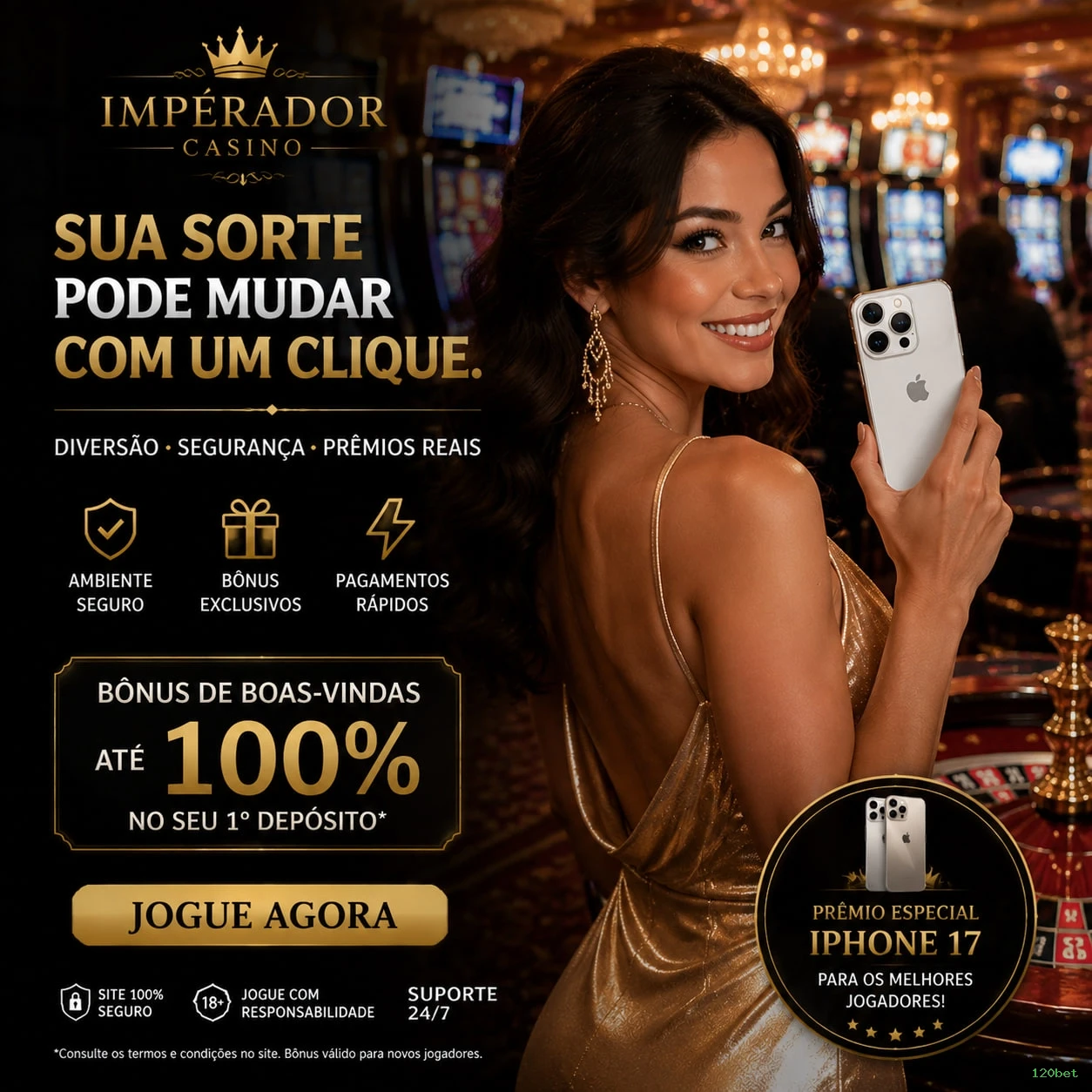 Roleta e blackjack 120bet